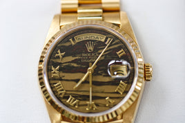 Rolex 36mm Day-Date President, Obsidian Dial (Ref. 18238)
