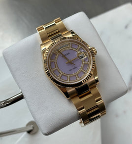 Rolex Day-Date 36 Yellow Gold Lavender Carousel Ref. 118238