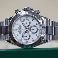 Rolex Cosmograph Daytona, Stainless Steel, White Dial (Ref. 116520)