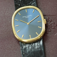 Patek Philippe Ellipse, 18k Gold Head on Leather (Ref. 3848)