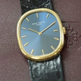 Patek Philippe Ellipse, 18k Gold Head on Leather (Ref. 3848)