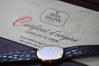Patek Philippe Ellipse, 18k Gold Head on Leather (Ref. 3848)