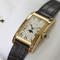 Cartier Tank Americaine Moonphase, 18k Gold (Ref.  819907)