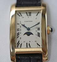 Cartier Tank Americaine Moonphase, 18k Gold (Ref.  819907)