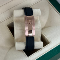 Rolex Cosmograph Daytona Rose Gold Black Dial Oysterflex Ref. 116515LN