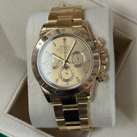 Rolex Cosmograph Daytona Yellow Gold Champagne Dial Ref. 116528