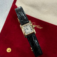 Cartier Tank Francaise Small 18K Yellow Gold on Leather - Ref. 2385