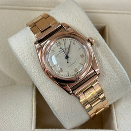 *RARE* 1940's Rolex Oyster Bubbleback in Rose Gold Ref. 3131