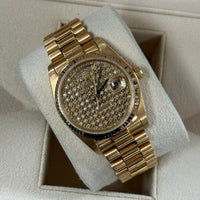 *RARE* Rolex Day-Date 36 "Honeycomb / Embroidery" Dial Ref. 18038