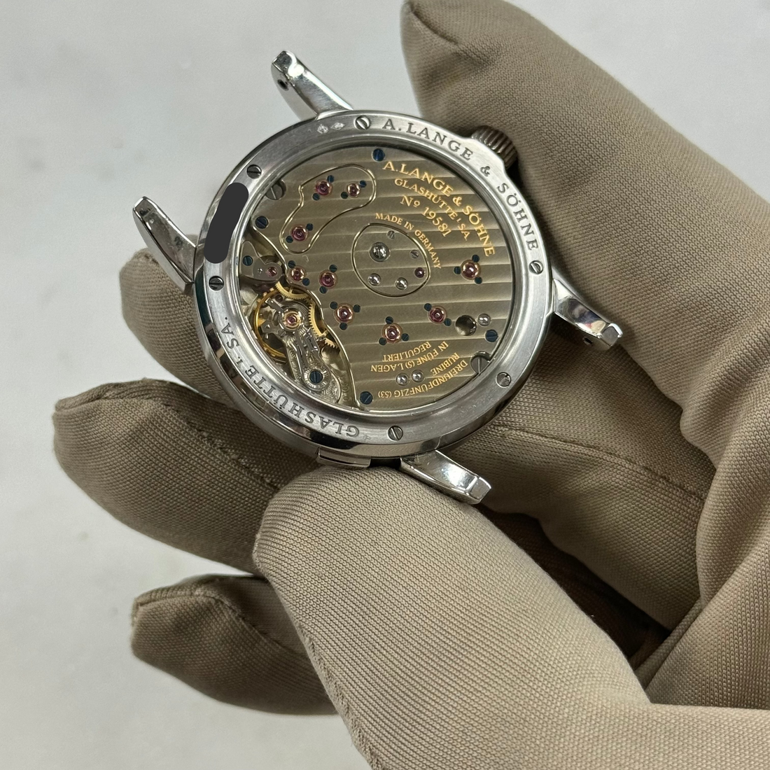 A. Lange & Sohne "Darth Lange 1" Platinum 38.5mm Ref. 101.035
