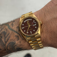 Rolex Day-Date 36 "Oxblood Stella Diamond" Ref. 1803