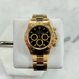Rolex Cosmograph Daytona "Zenith" Yellow Gold Black Dial Ref. 16528