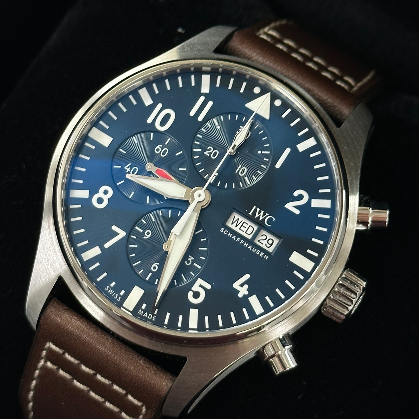 IWC Pilots Chronograph Edition 'Le Petit Prince' Blue Steel Day-Date IW377714