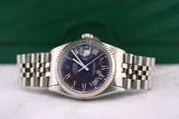 Rolex 36mm DateJust, Purple Buckley Dial (Ref. 16014)