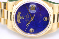 Rolex Day-Date 36 Lapis Lazuli Diamond 6/9 Ref. 18238