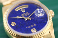Rolex Day-Date 36 Lapis Lazuli Diamond 6/9 Ref. 18238