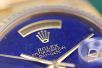 Rolex Day-Date 36 Lapis Lazuli Diamond 6/9 Ref. 18238