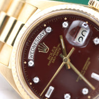 Rolex Day-Date 36 "Oxblood Stella Diamond" Ref. 1803
