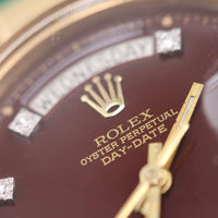 Rolex Day-Date 36 "Oxblood Stella Diamond" Ref. 1803