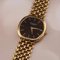 Patek Phillipe Hexagonal Ellipse 18k Yellow Gold, Dark Dial (Ref. 3861/002)