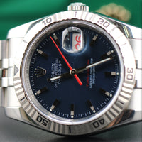 Rolex DateJust 36mm Turn-o-graph, Blue Dial on Jubilee (Ref. 116264)
