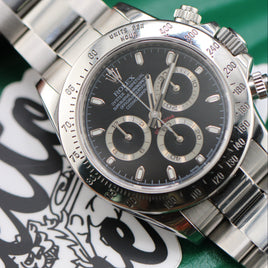 Rolex Daytona, Black Dial Steel Bezel (Ref. 116520)