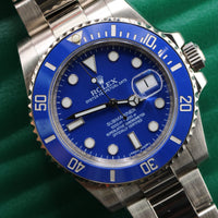 Rolex Submariner, "Smurf" White Gold (Ref. 116619LB)
