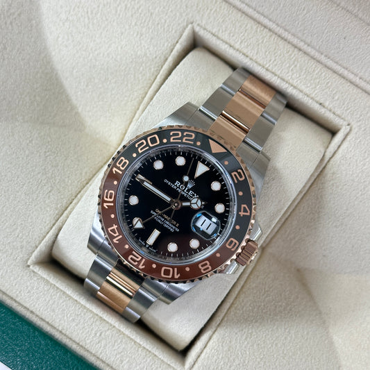 Rolex GMT-Master II 'Root Beer' Rose Gold / Stainless Steel 126711CHNR