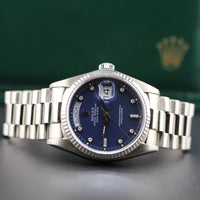 Rolex 36mm Day-Date "Purple Diamond" Dial, White Gold President (Ref. 18039)