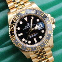 Rolex GMT Master II, 18k Gold Jubilee (Ref. 126718GRNR)
