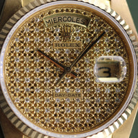 Rolex Day-Date 36 "Honeycomb" Diamond Dial (Ref. 18038)