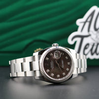 Rolex DateJust 36mm "Tahitian" Mother of Pearl Diamond Dial (Ref. 116234)