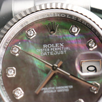 Rolex DateJust 36mm "Tahitian" Mother of Pearl Diamond Dial (Ref. 116234)