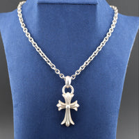 Chrome Hearts Cross Pendant on Silver Chain