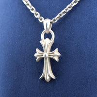 Chrome Hearts Cross Pendant on Silver Chain