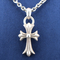 Chrome Hearts Cross Pendant on Silver Chain