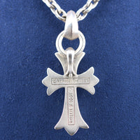 Chrome Hearts Cross Pendant on Silver Chain