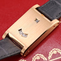 Cartier Tank a Guichets, 25mm 18k Rose Gold (Ref. WGTA0235)