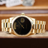 Rolex Day-Date 36mm Onyx Dial, Complete Set (Ref. 18038)