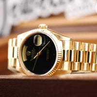 Rolex Day-Date 36mm Onyx Dial, Complete Set (Ref. 18038)