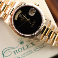 Rolex Day-Date 36mm Onyx Dial, Complete Set (Ref. 18038)