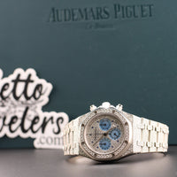 Audemars Piguet White Gold Royal Oak Chronograph *Factory Diamonds* Ref. 25978BC