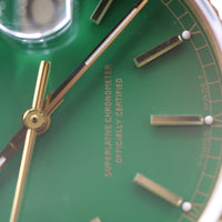 Rolex Day-Date 36mm, Green Stella Dial, All Original (Ref. 18038)