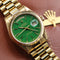 Rolex Day-Date 36mm, Green Stella Dial, All Original (Ref. 18038)