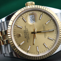 Rolex 36mm DateJust, Two Tone, Champagne Dial (Ref. 126233)