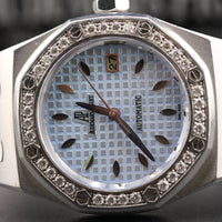 Audemars Piguet Lady Royal Oak Ice Blue Dial, Diamond Bezel (Ref. 77321ST)