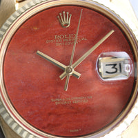 Rolex Red Jasper Dial DateJust 36mm on President Band (Ref. 1601)