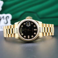 Rolex Day-Date 36mm, Black Diamond Dial (Ref. 118238)