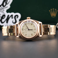 Rolex Oyster Bubbleback "Hemmingway" in Rose Gold, 1940's era (Ref. 3131)