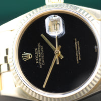 Rolex DateJust 36mm Onyx Dial on Jubilee (Ref. 16018)
